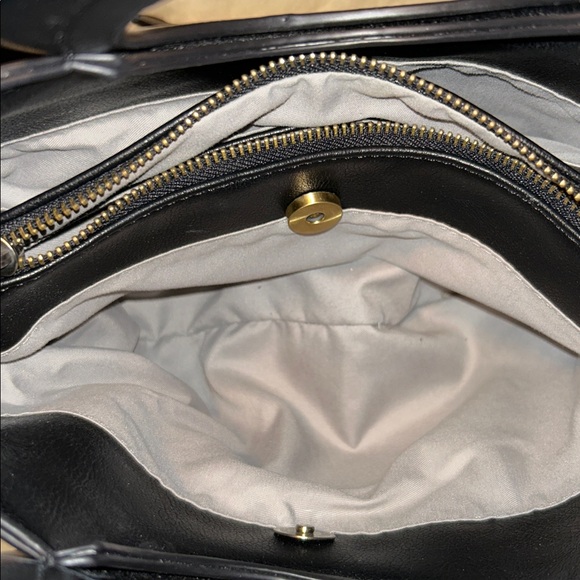 Joy Susan Black Crossbody Bag with Circular Handle - Picture 13 of 14